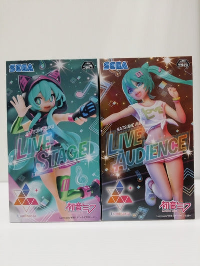 【中古】【未開封】【2体セット】初音ミクシリーズ」 Luminasta“初音ミク”〜ライブステージ〜＆キャラクター・ボーカル・シリーズ...