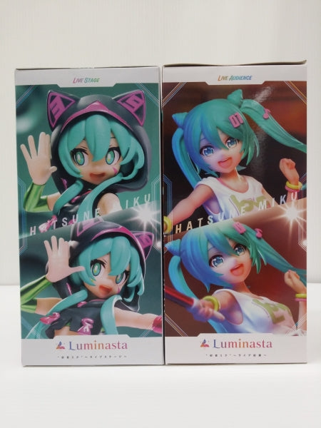 【中古】【未開封】【2体セット】初音ミクシリーズ」 Luminasta“初音ミク”〜ライブステージ〜＆キャラクター・ボーカル・シリーズ 01 初音ミク」 Luminasta “初音ミク”〜ライブ応援〜＜フィギュア＞（代引き不可）6603