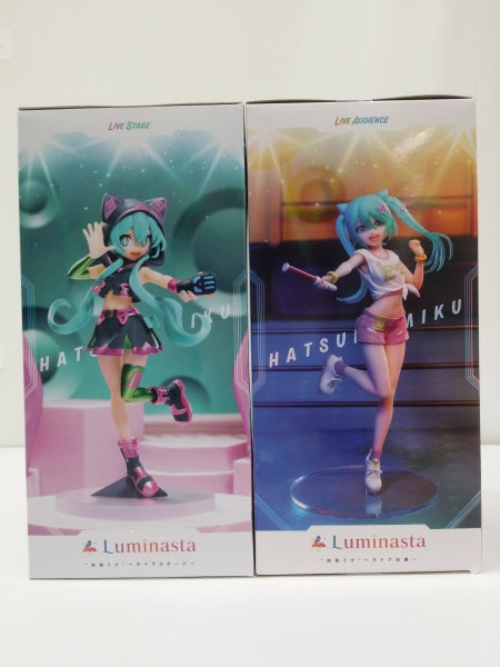 【中古】【未開封】【2体セット】初音ミクシリーズ」 Luminasta“初音ミク”〜ライブステージ〜＆キャラクター・ボーカル・シリーズ 01 初音ミク」 Luminasta “初音ミク”〜ライブ応援〜＜フィギュア＞（代引き不可）6603