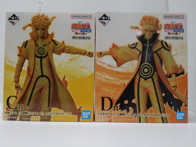 【中古】【未開封】【２体セット】「一番くじ NARUTO-ナルト- 疾風伝 繋がる思い」 MASTERLISE C賞 波風ミナト(九喇...