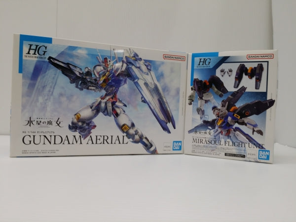 【中古】【未組立】1/144 HG ガンダムエアリアル ＆ ミラソウル社製フライトユニット装備「機動戦士ガンダム 水星の魔女」＜プラモデル＞（代引き不可）6603