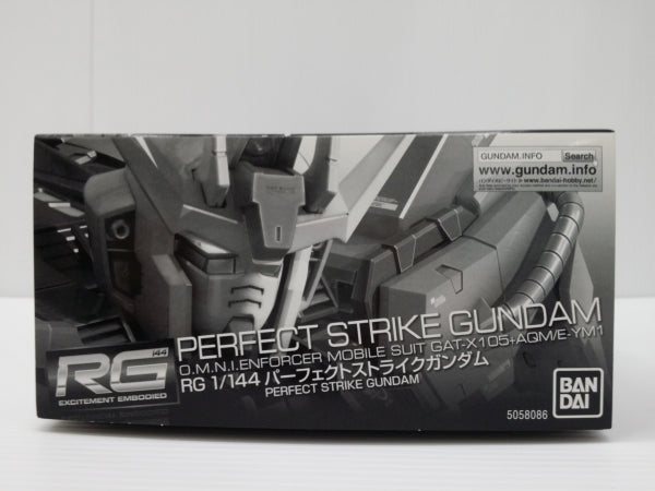 【中古】【未組立】1/144 RG GAT-X105+AQM/E-YM1 パーフェクトストライクガンダム 「機動戦士ガンダムSEED」 プレミアムバンダイ限定 [5058086]＜プラモデル＞（代引き不可）6603