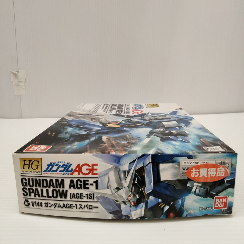 【中古】【未組立】1/144 HG AGE-1S ガンダムAGE-1 スパロー 「機動戦士ガンダムAGE」 [0172820]＜プラモデル＞（代引き不可）6603