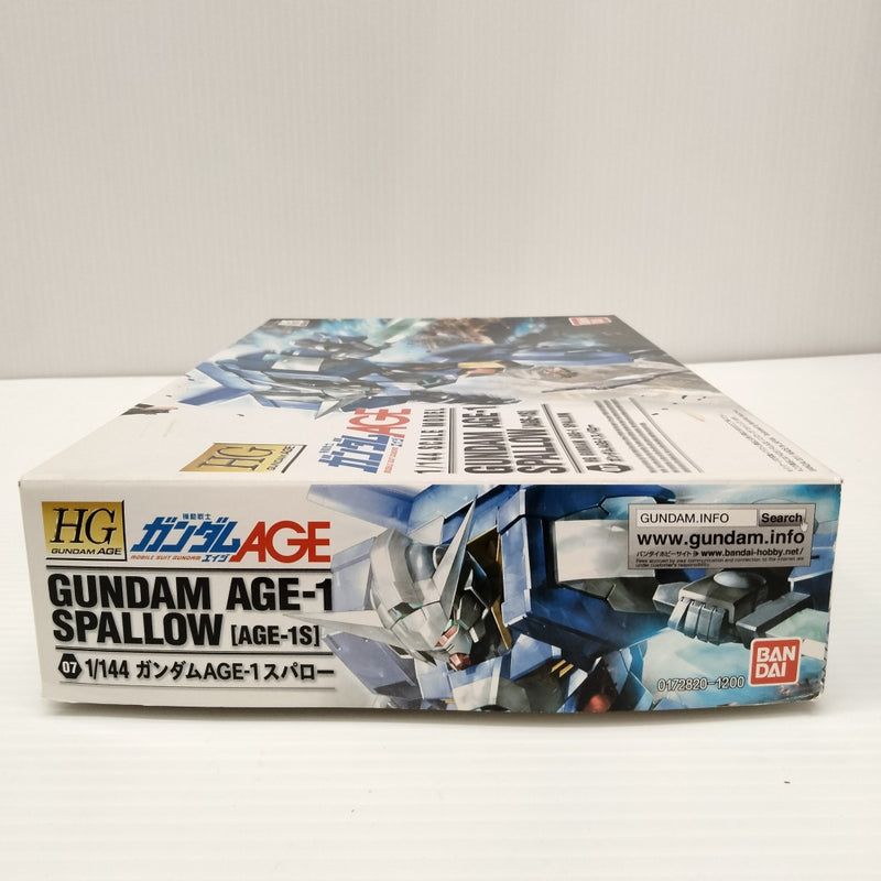 【中古】【未組立】1/144 HG AGE-1S ガンダムAGE-1 スパロー 「機動戦士ガンダムAGE」 [0172820]＜プラモデル＞（代引き不可）6603