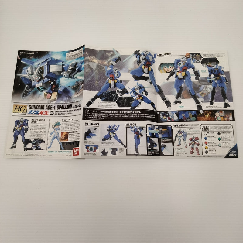 【中古】【未組立】1/144 HG AGE-1S ガンダムAGE-1 スパロー 「機動戦士ガンダムAGE」 [0172820]＜プラモデル＞（代引き不可）6603