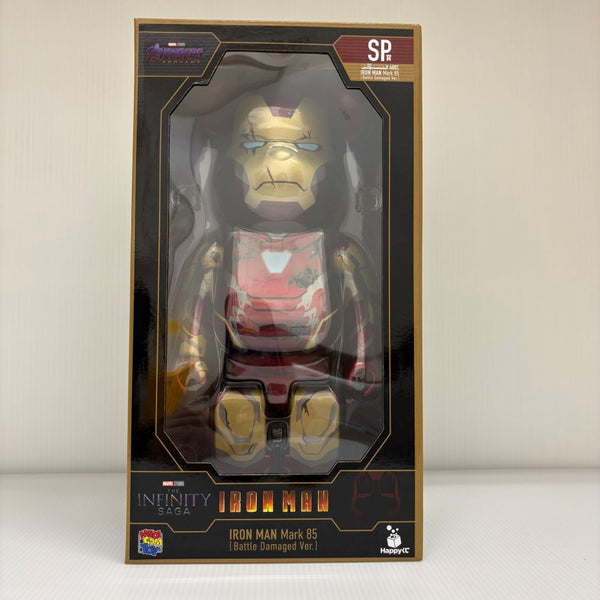 中古】【未開封】BE＠RBRICK -ベアブリック-400% アイアンマン Mark85