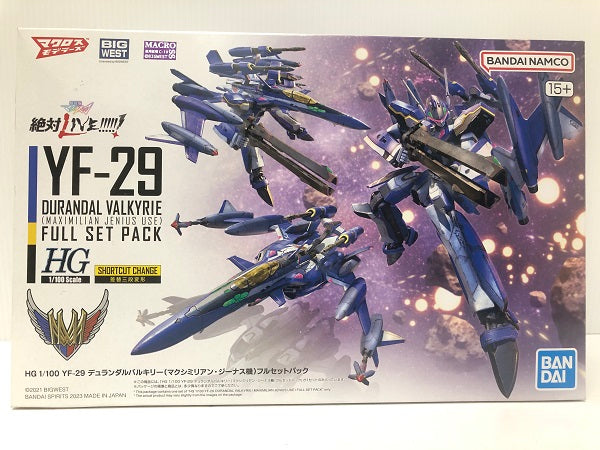 【中古】【未組立品】 1/100 HG YF-29 デュランダルバルキリー(マクシミリアン・ジーナス機)フルセットパック 「劇場版マクロスΔ 絶対LIVE!!!!!!」＜プラモデル＞（代引き不可）6605