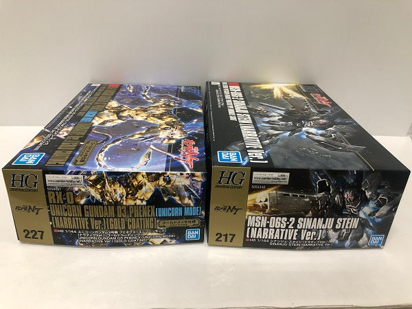 【中古】【セット販売】 【未組立品】【箱キズ有】HG 1/144 シナンジュスタイン／ HG 1/144 ユニコーンガンダム３号機 フェネクス＜プラモデル＞（代引き不可）6605