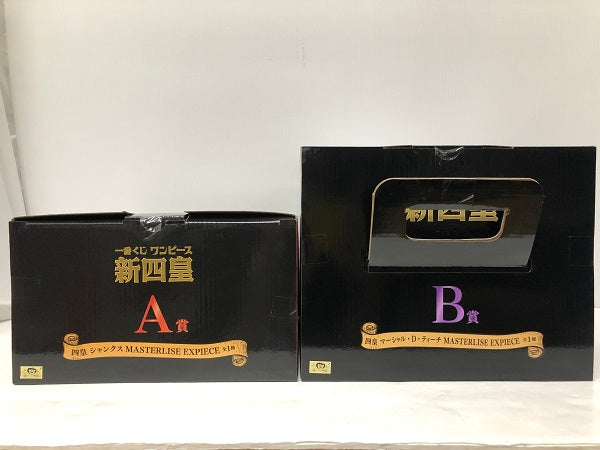 【中古】【未開封品】【セット販売】 一番くじ ワンピース 新四皇 A賞 シャンクス ／ B賞 マーシャル・D・ティーチ＜フィギュア＞（代引き不可）6605