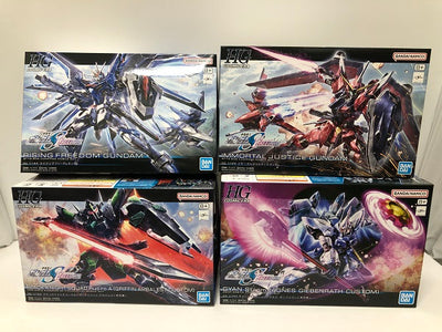 【中古】【未組立】【セット】ＨＧ ライジングフリーダムガンダム／イモータルジャスティスガンダム／ブラックナイトスコードルドラ（グリフィ...