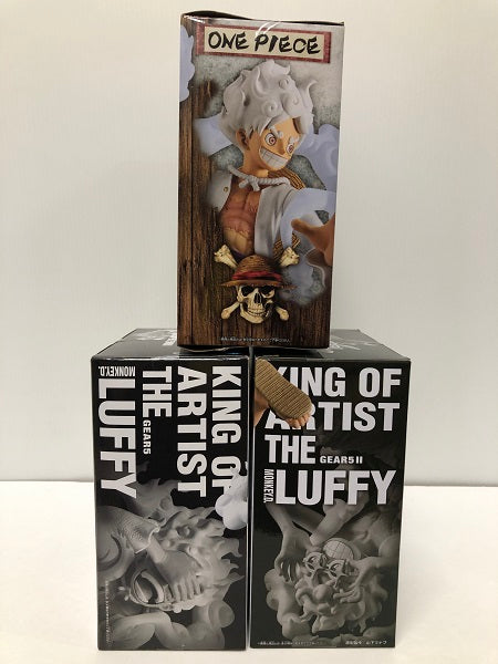 【中古】【未開封】【セット】KING OF ARTIST モンキー・D・ルフィ GEAR5/GEAR5 II/ワンピース DXF 〜THE GRANDLINE SERIES〜EXTRA モンキー・D・ルフィ GEAR5＜フィギュア＞（代引き不可）6605