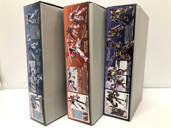 【中古】【未組立】【セット】HG ガンダムアストレイ レッドフレーム(フライトユニット装備)/HG ガンダムアストレイ ブルーフレーム セカンドL/HG ガンダムアストレイ ゴールドフレーム アマツミナ 3種＜プラモデル＞（代引き不可）6605