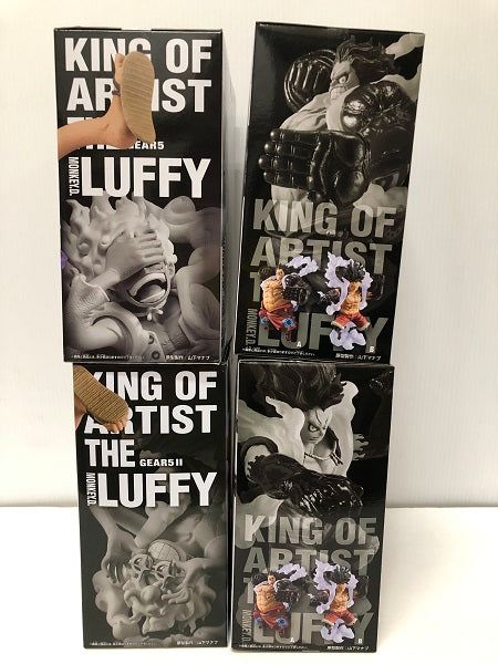 【中古】【未開封】【4点セット】モンキー・D・ルフィ  SPECIAL ver.(GEAR4)２種＆ルフィ GEAR5,GEAR5 ll 計「KING OF ARTIST」＜フィギュア＞（代引き不可）6605