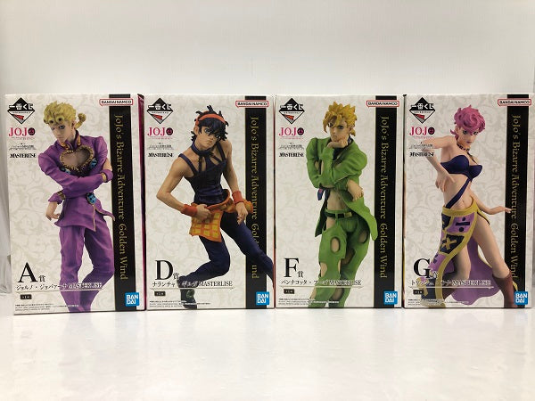 【中古】【未開封】【4点セット】「一番くじ ジョジョの奇妙な冒険 GOLDEN WIND」 MASTERLISE　A賞/D賞 /F賞/G賞＜フィギュア＞（代引き不可）6605