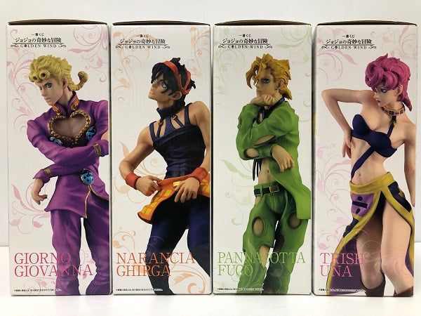 【中古】【未開封】【4点セット】「一番くじ ジョジョの奇妙な冒険 GOLDEN WIND」 MASTERLISE　A賞/D賞 /F賞/G賞＜フィギュア＞（代引き不可）6605