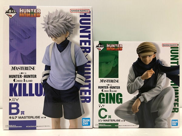 【中古】【未開封】【セット】 「一番くじ HUNTER×HUNTER GREED ISLAND」MASTERLISE B賞 キルア/C賞 ジン＜フィギュア＞（代引き不可）6605