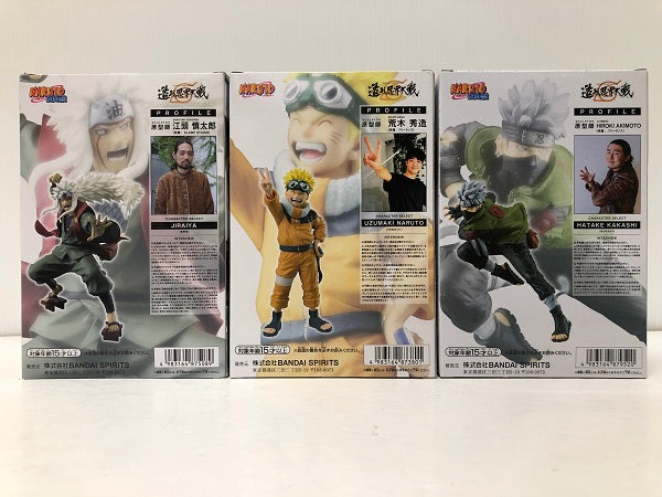 【中古】【未開封】【セット】NARUTO-ナルト BANPRESTO FIGURE COLOSSEUM 造形忍界大戦/うずまきナルト/はたけカカシ/自来也＜フィギュア＞（代引き不可）6605