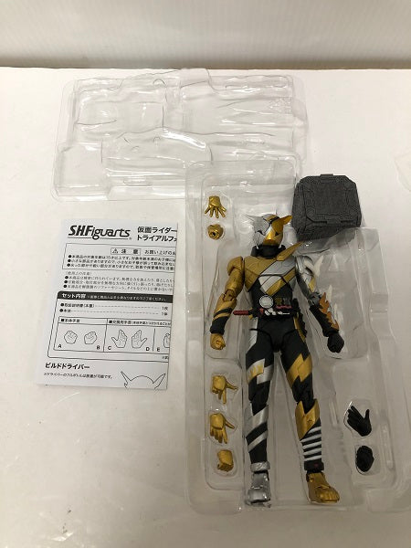 【中古】【開封品】S.H.Figuarts 仮面ライダービルド トライアルフォーム(ラビットドラゴン) 「仮面ライダービルド」＜フィギュア＞（代引き不可）6605