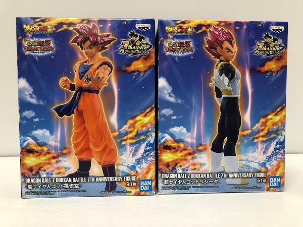 【中古】【未開封】【セット】「ドラゴンボールZ ドッカンバトル」 DRAGON BALL Z DOKKAN BATTLE 7TH ANNIVERSARY FIGURE 2種＜フィギュア＞（代引き不可）6605