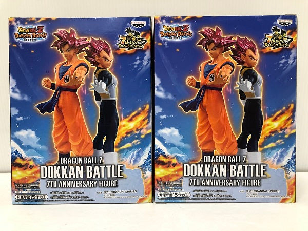 【中古】【未開封】【セット】「ドラゴンボールZ ドッカンバトル」 DRAGON BALL Z DOKKAN BATTLE 7TH ANNIVERSARY FIGURE 2種＜フィギュア＞（代引き不可）6605