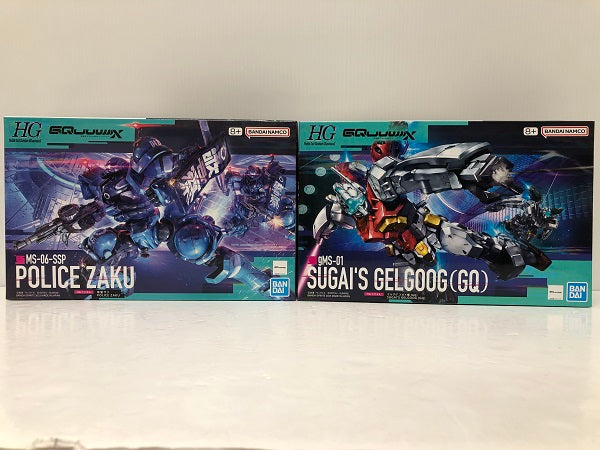 【中古】【未組立】【セット】1/144 HG 軍警ザク/1/144 HGゲルググ スガイ機(GQ) 「機動戦士Gundam GQuuuuuuX」2種＜プラモデル＞（代引き不可）6605