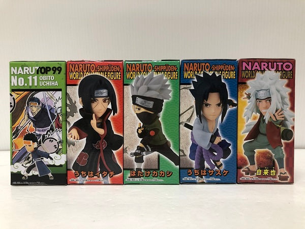【中古】【未開封】【セット】NARUTO-ナルト- 「ワールドコレクタブルフィギュア」5種＜フィギュア＞（代引き不可）6605