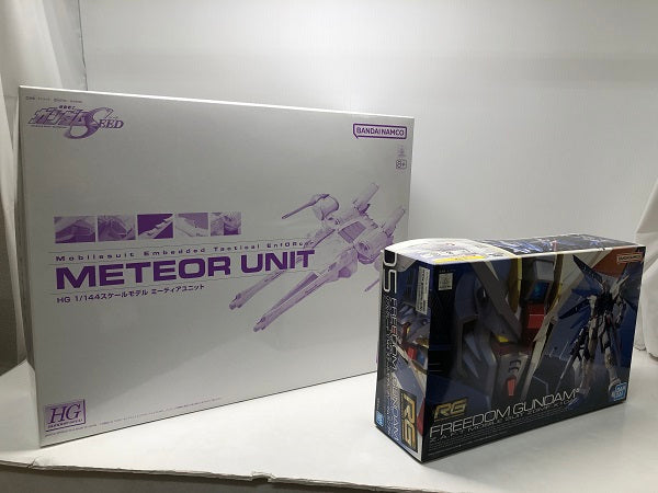 【中古】【未組立】【セット】1/144 HG ミーティアユニット＆1/144 RG ZGMF-X10A フリーダムガンダム「機動戦士ガンダムSEED」＜プラモデル＞（代引き不可）6605