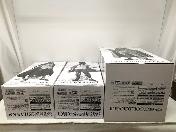 【中古】【未開封】【セット】シャンクス/サボ/ゴール・D・ロジャー 「バンプレくじ PREMIUM ワンピース」 A賞 ブラシカラー＜フィギュア＞（代引き不可）6605