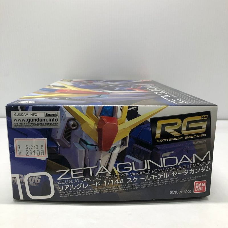 【中古】【未組立】1/144 RG MSZ-006 ゼータガンダム 「機動戦士Zガンダム」 [0178539]＜プラモデル＞（代引き不可）6605