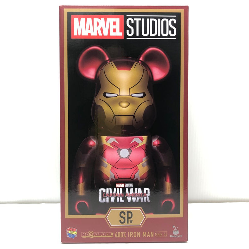 【中古】【未開封】 BE＠RBRICK -ベアブリック- 400% IRON MAN Mark 46 「Happyくじ BE＠RBRICK MARVEL STUDIOS」 SP賞＜フィギュア＞（代引き不可）6605