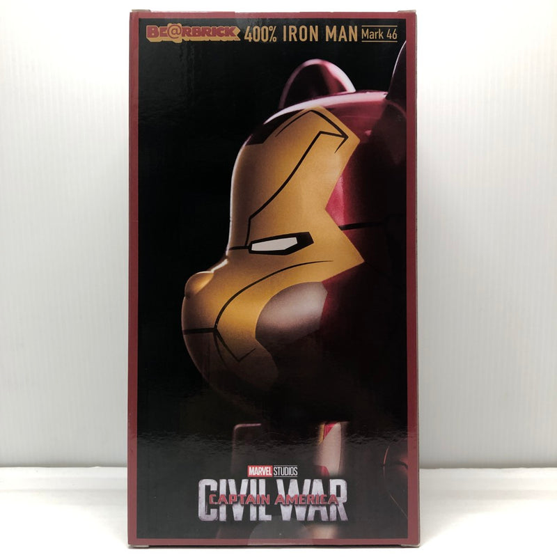 【中古】【未開封】 BE＠RBRICK -ベアブリック- 400% IRON MAN Mark 46 「Happyくじ BE＠RBRICK MARVEL STUDIOS」 SP賞＜フィギュア＞（代引き不可）6605