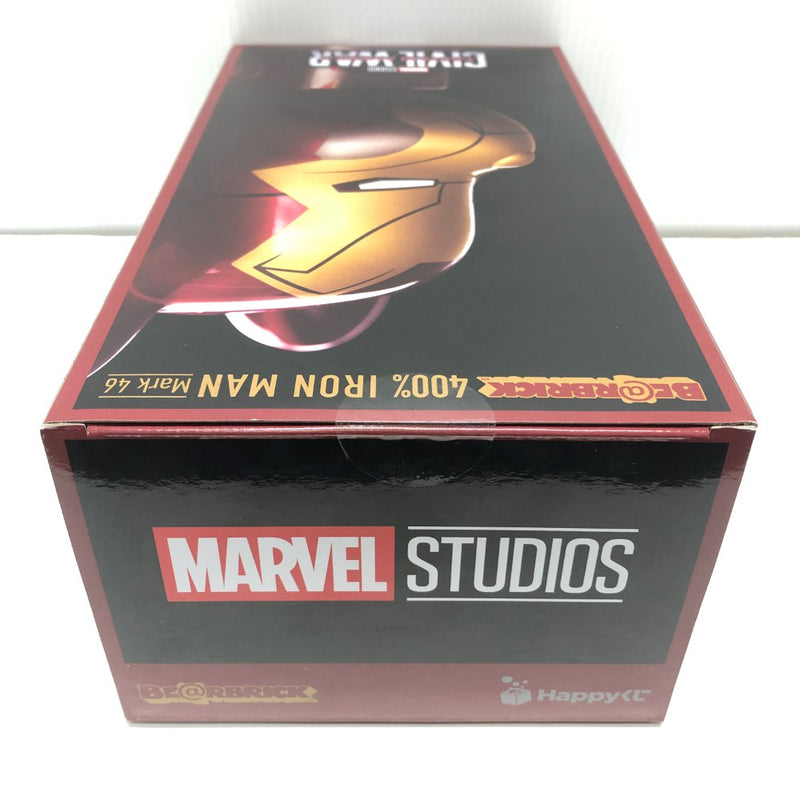 【中古】【未開封】 BE＠RBRICK -ベアブリック- 400% IRON MAN Mark 46 「Happyくじ BE＠RBRICK MARVEL STUDIOS」 SP賞＜フィギュア＞（代引き不可）6605