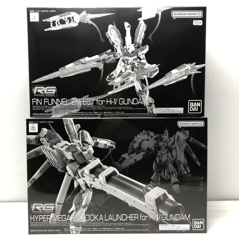 【中古】【未組立】【セット】1/144 RG Hi-νガンダム フィン・ファンネルエフェクト／ハイパー・メガ・バズーカ・ランチャー＜プラモデル＞（代引き不可）6605