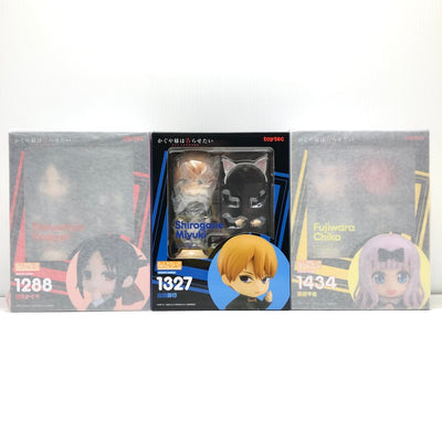 【中古】【未開封】【セット】ねんどろいど 白銀御行 四宮かぐや 藤原千花「かぐや様は告らせたい〜天才たちの恋愛頭脳戦〜」＜フィギュア＞...