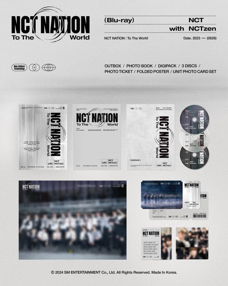 【先着特典】V.A.／2023 NCT CONCERT – NCT NATION：To The World in INCHEON（Blu-ray）＜3Blu-ray＞［Z-15537］20240731