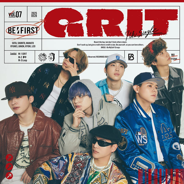 【先着特典】BE:FIRST／GRIT＜CD+Blu-ray＞（MV盤)［Z-16483］20250528
