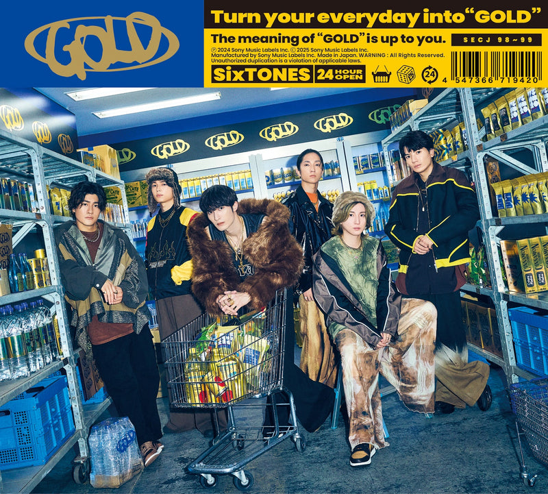 【先着特典】SixTONES／GOLD＜CD+Blu-ray＞（初回盤A)［Z-16120］20250115