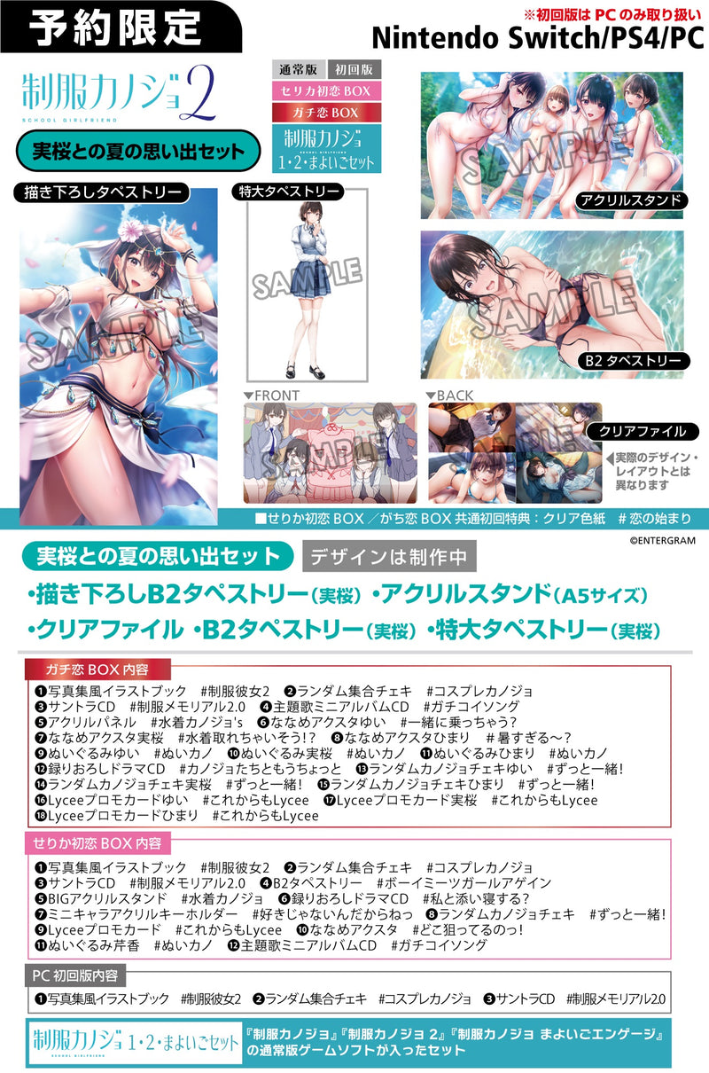 【実桜との夏の思い出セット】制服カノジョ2　せりか初恋BOX＜PS4＞20250123