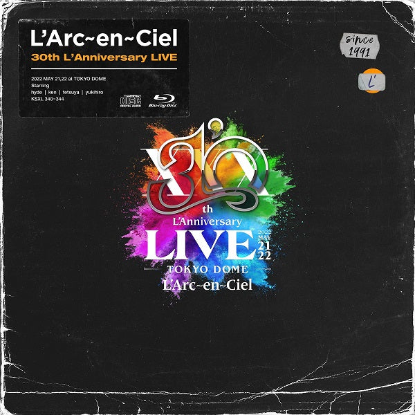 【先着特典】L'Arc～en～Ciel／30th L'Anniversary LIVE＜2Blu-ray＋2CD＋PHOTOBOOK＋GOODS＞（完全生産限定盤)［Z-15314］20240327