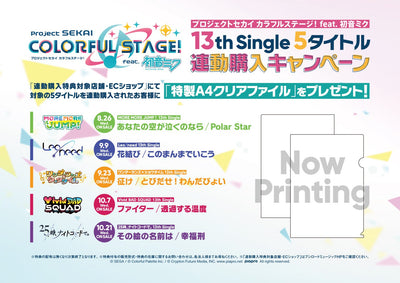 【連動購入特典・オリジナル特典・先着特典】プロジェクトセカイ5アーティスト／各種13th Single＜5商品まとめ(CD)＞［Z-17184〜17194］20261021