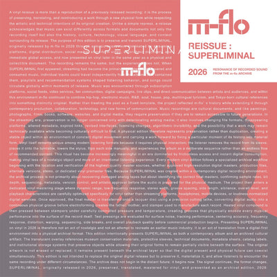m-flo／SUPERLIMINAL＜2LP＞（初回生産限定盤)20261103
