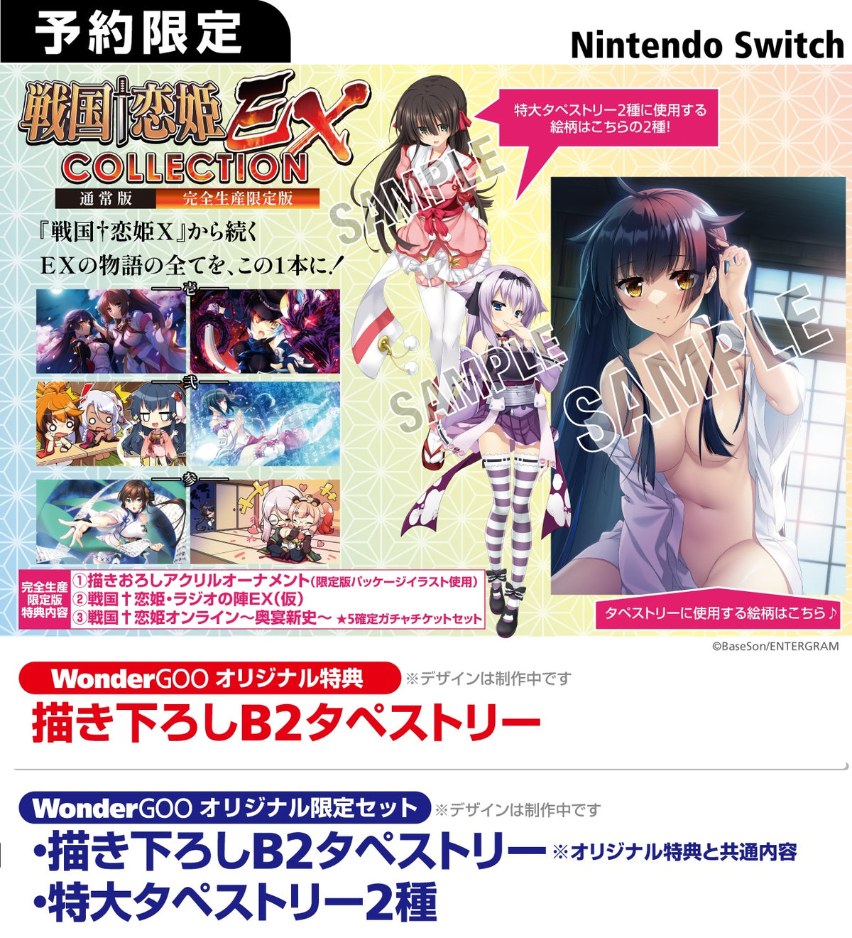 WonderGOOオリジナル特典】戦国†恋姫EX~COLLECTION~ 完全生産限定版＜Switch＞20241128