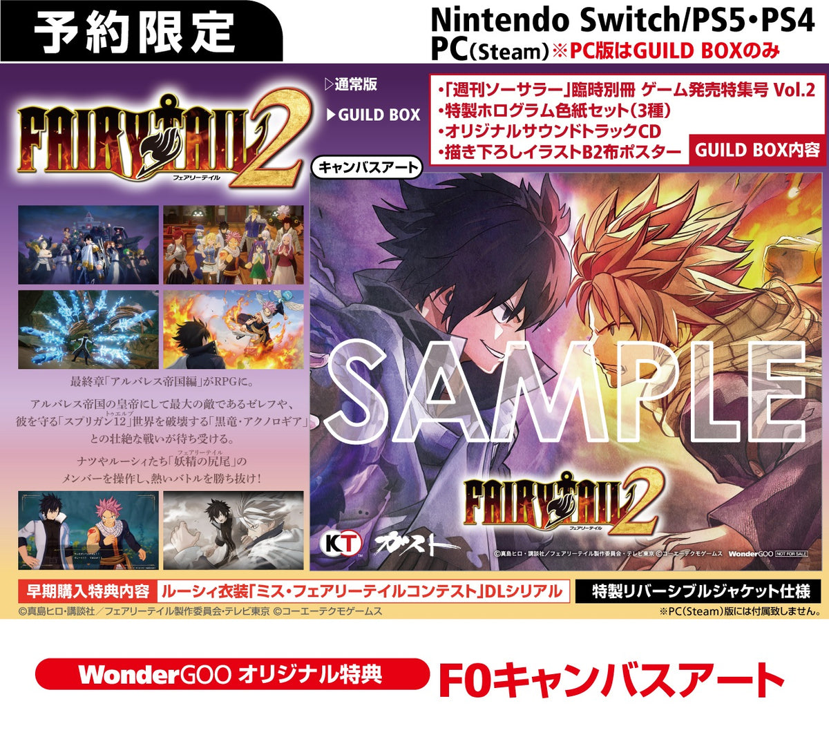 WonderGOOオリジナル特典】FAIRY TAIL2＜PS4＞20241212