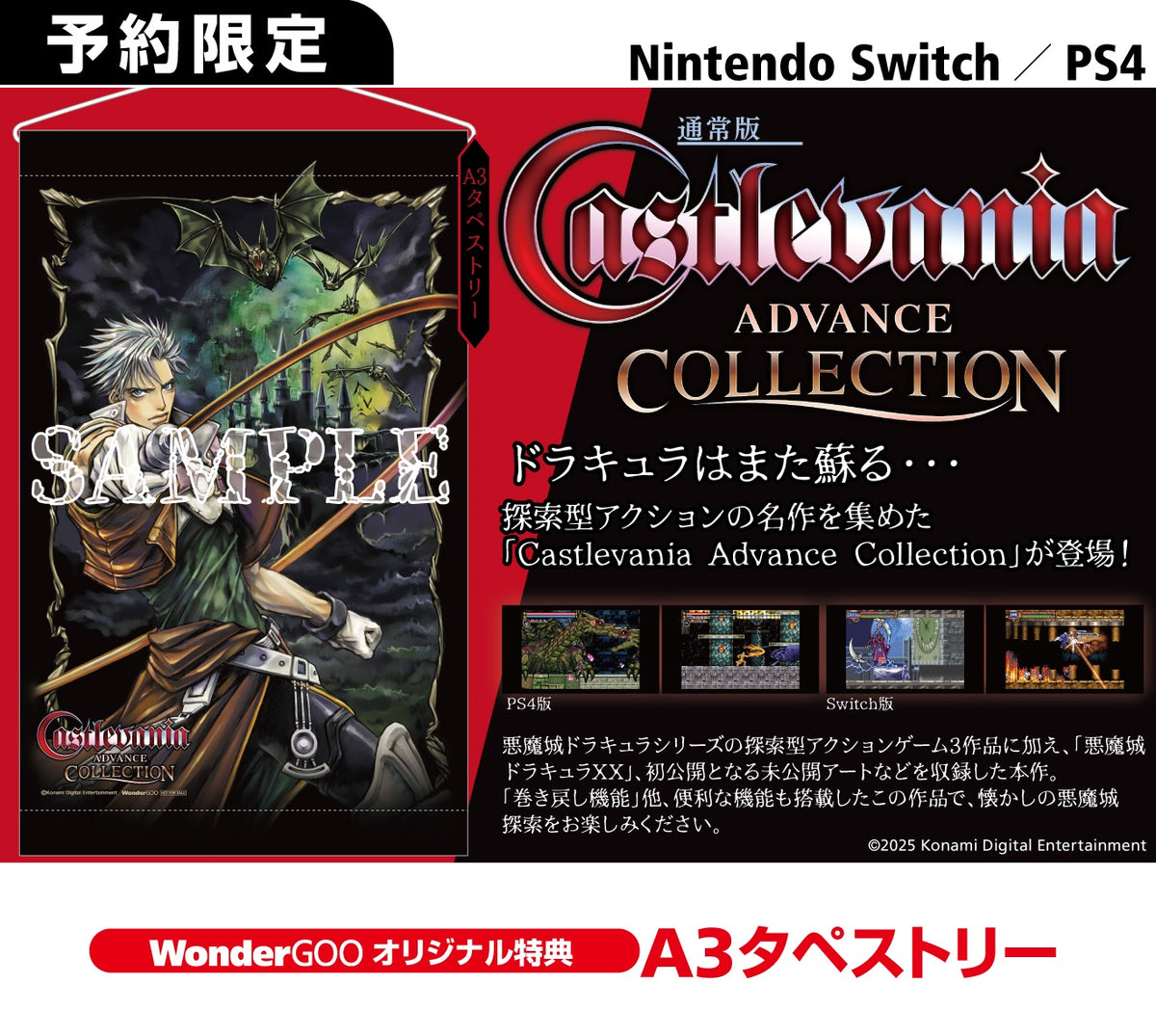 WonderGOOオリジナル特典】Castlevania Advance Collection